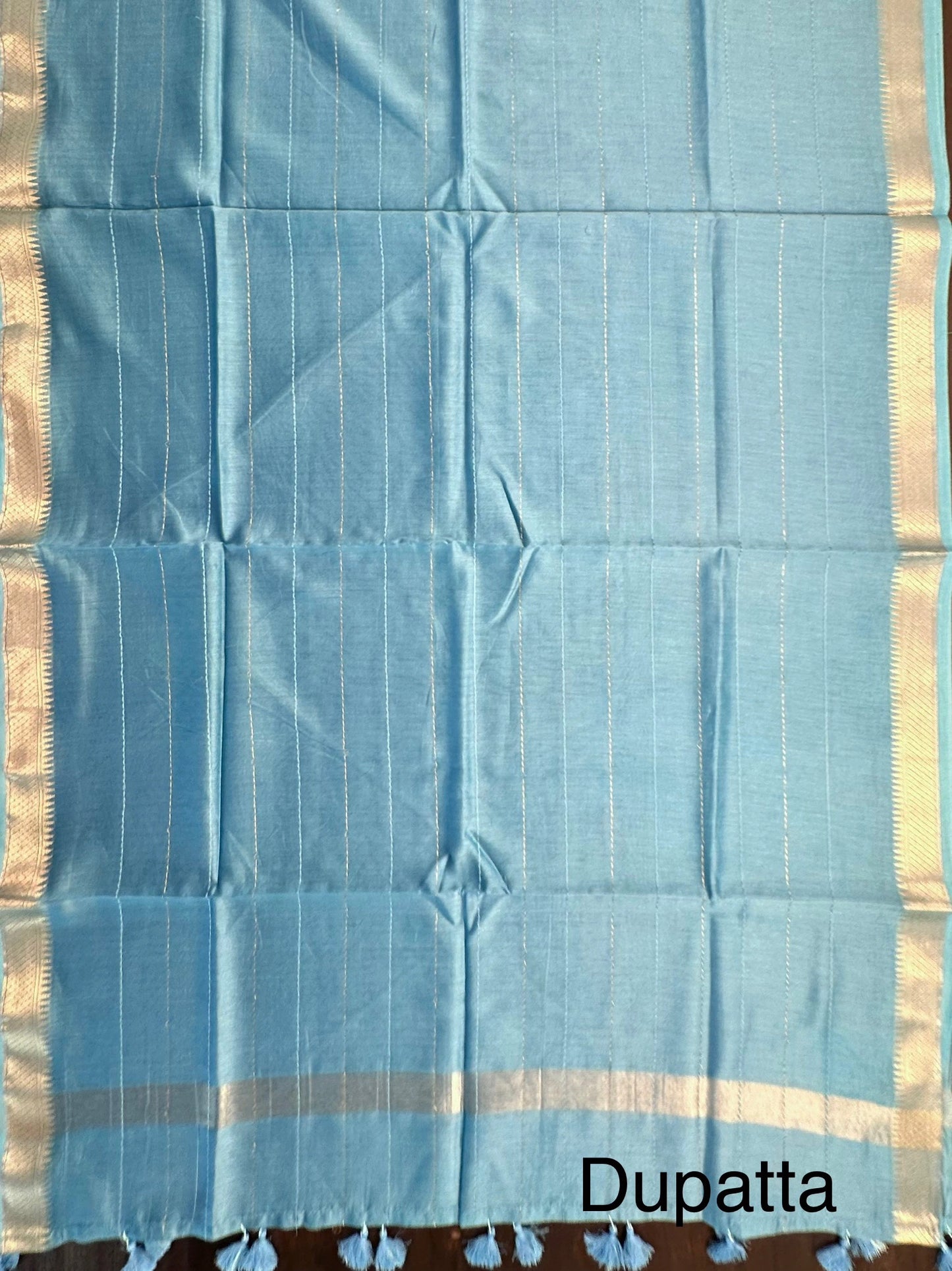 Baby Blue Dhruvisha Handloom Chanderi Suit