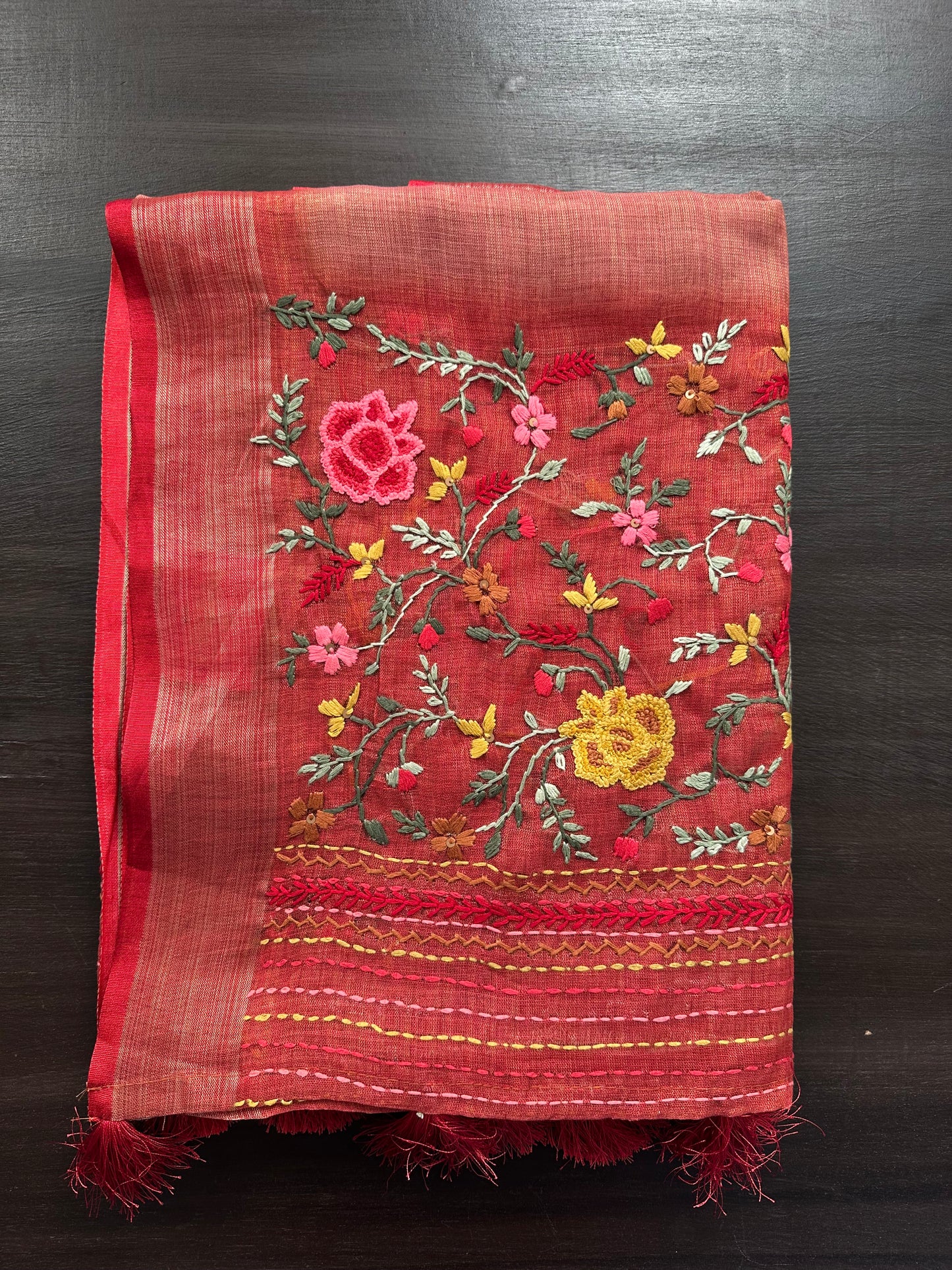 Cotton Saree with Embroidery