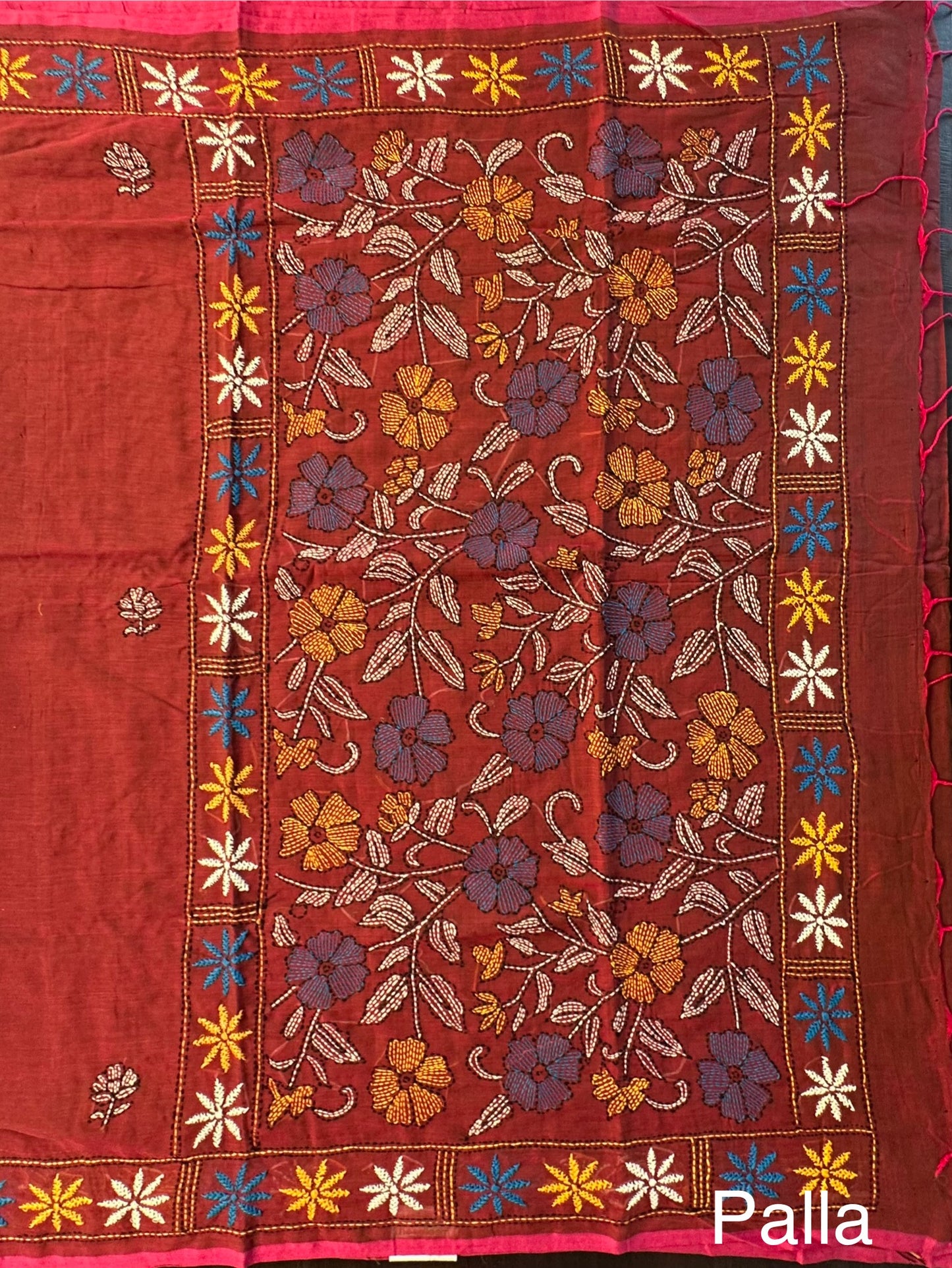 Kaantha Embroidery Cotton Saree