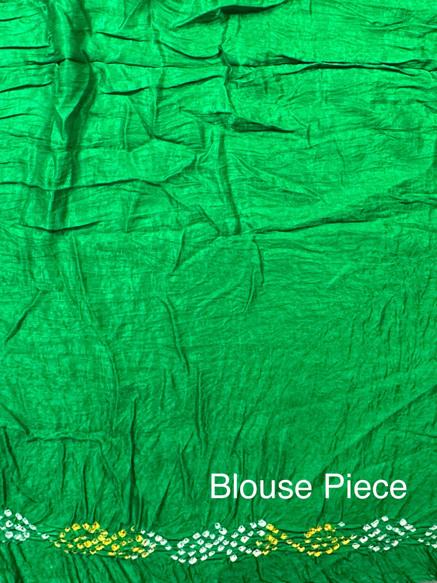 Green Gharchola Bandhej Gajji Silk Saree