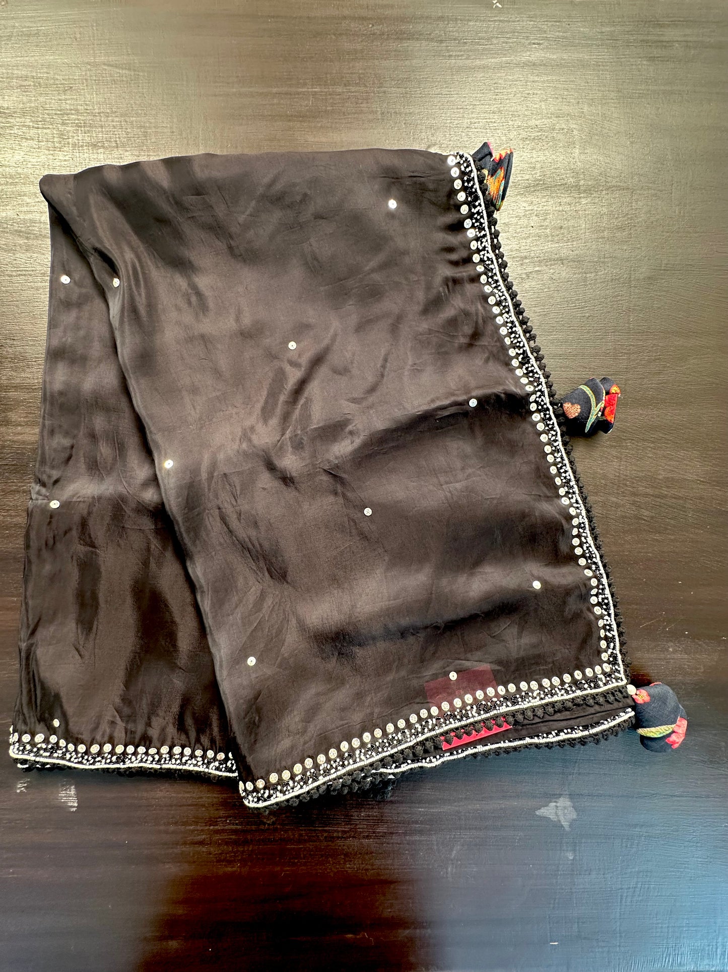 Crepe Saree with Designer Blouse