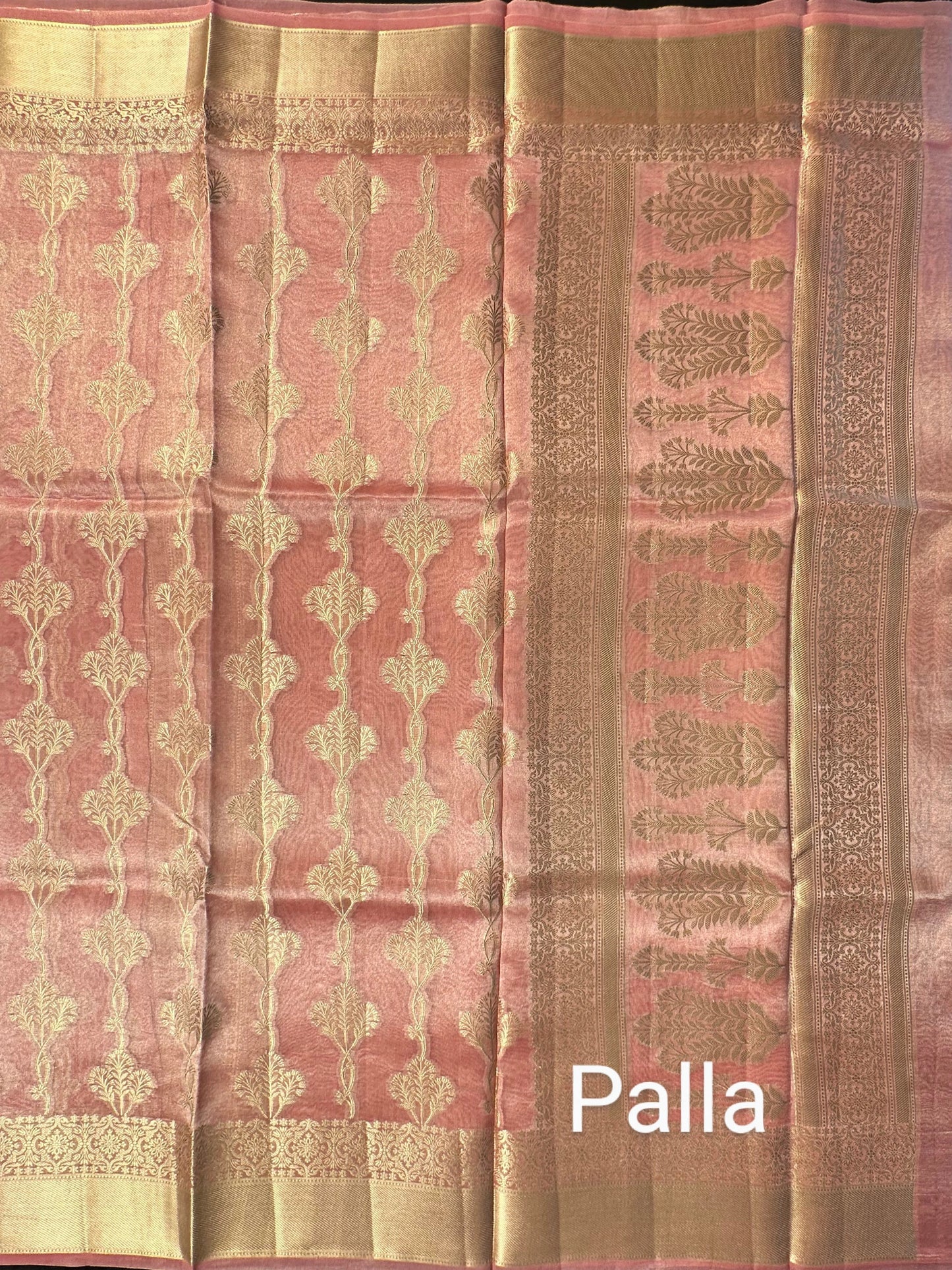 Pink Tissue Silk Saree