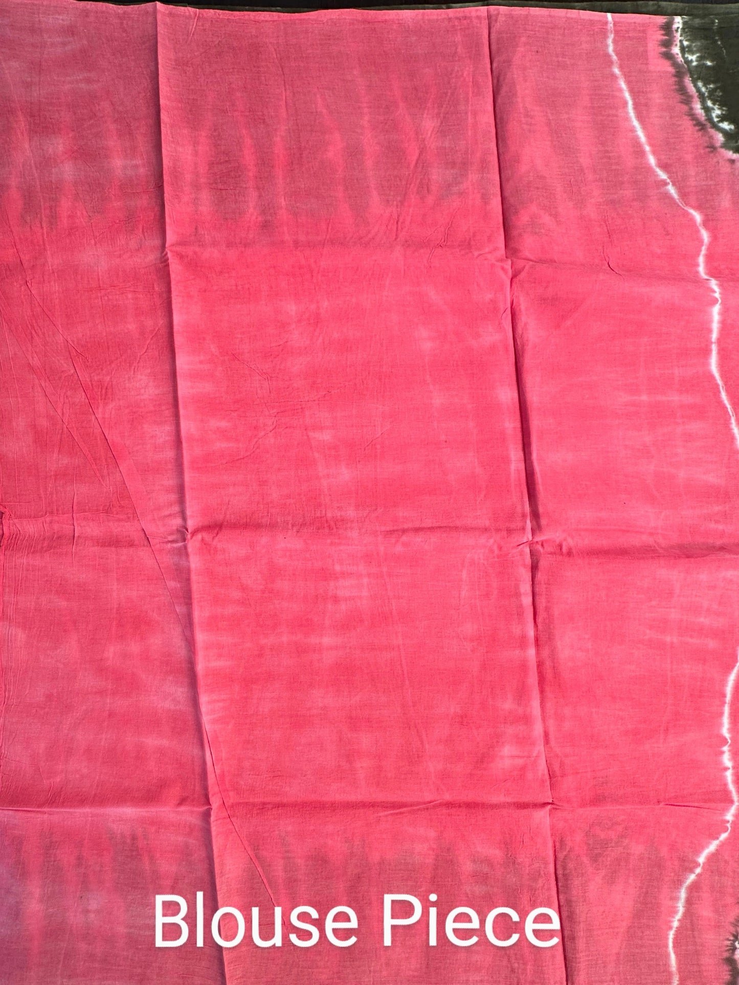Pink-Grey Batik Pure Cotton Saree