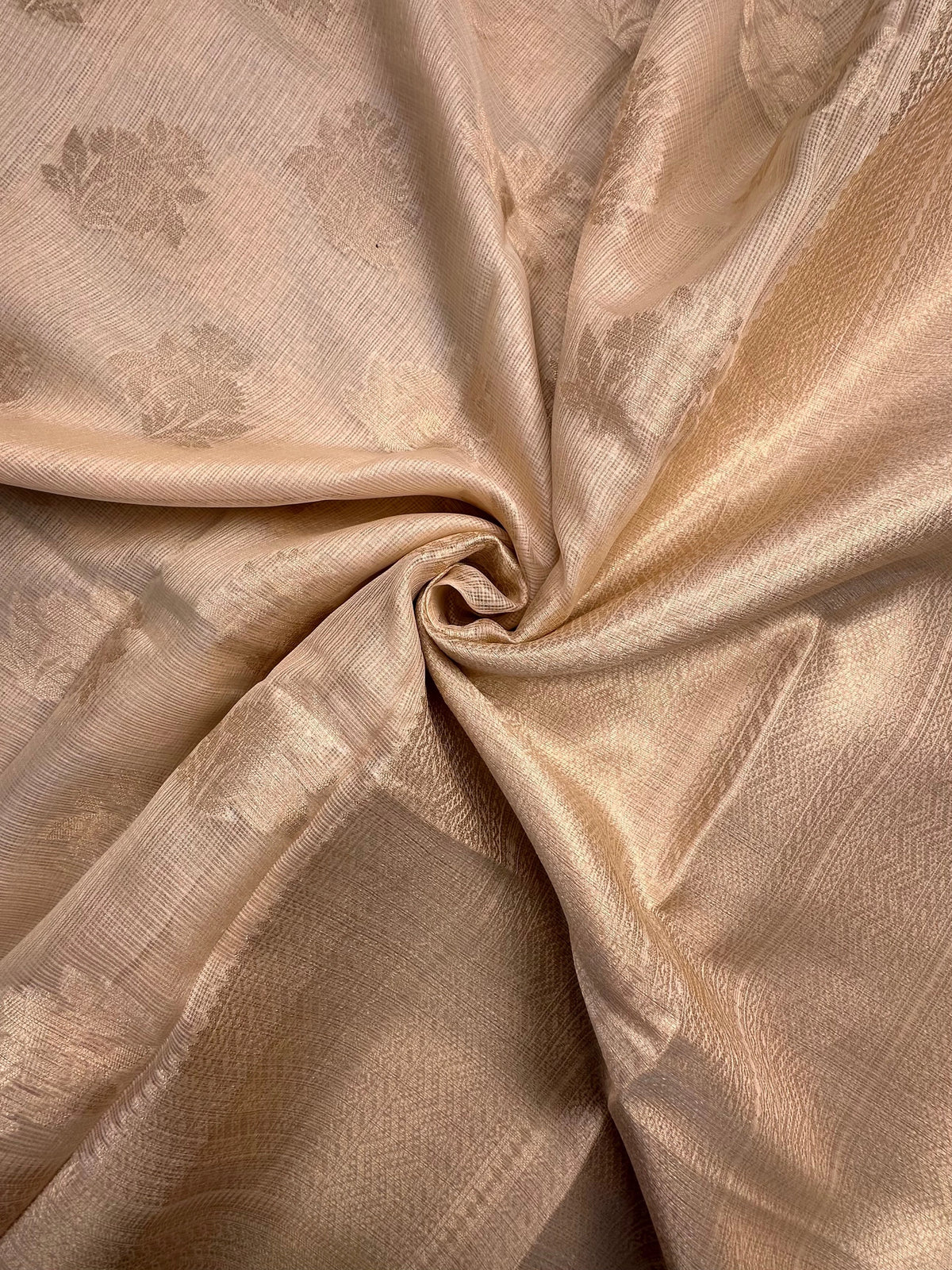 Beige Arvita Kota Doria Fancy Cotton Saree
