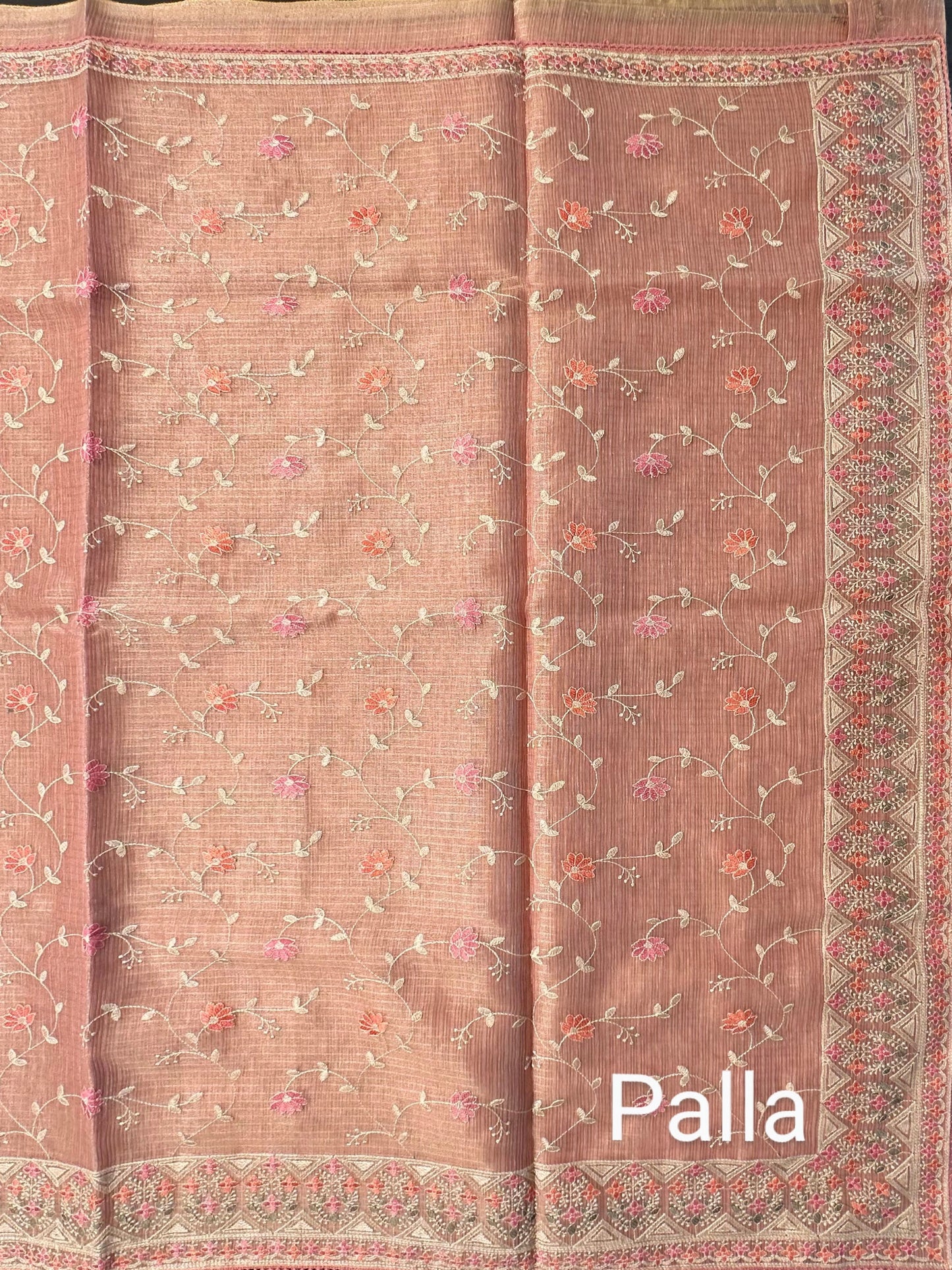 Pink Fancy Tissue Saree