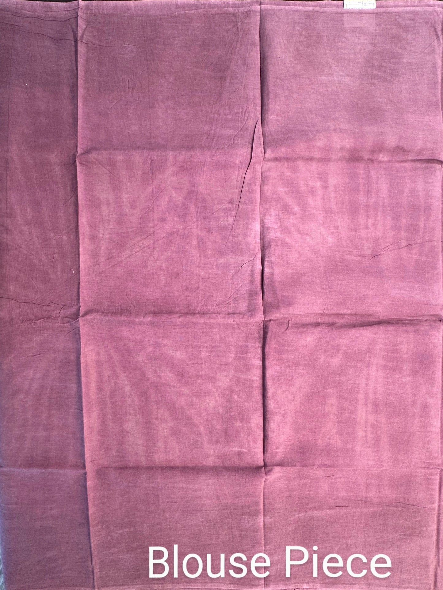 Purple-Coral Pink Batik Pure Cotton Saree