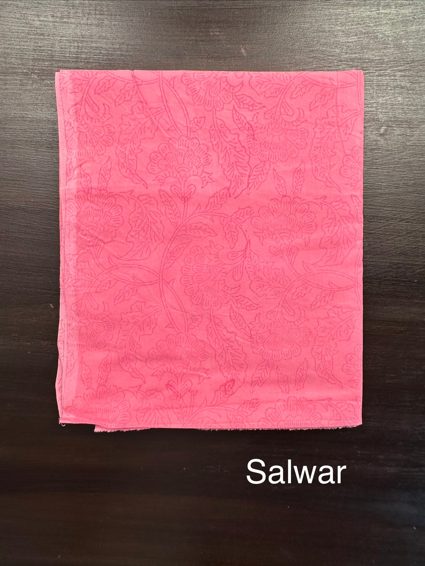 Pink 4-Piece Kota Doria Cotton Unstitched Suit