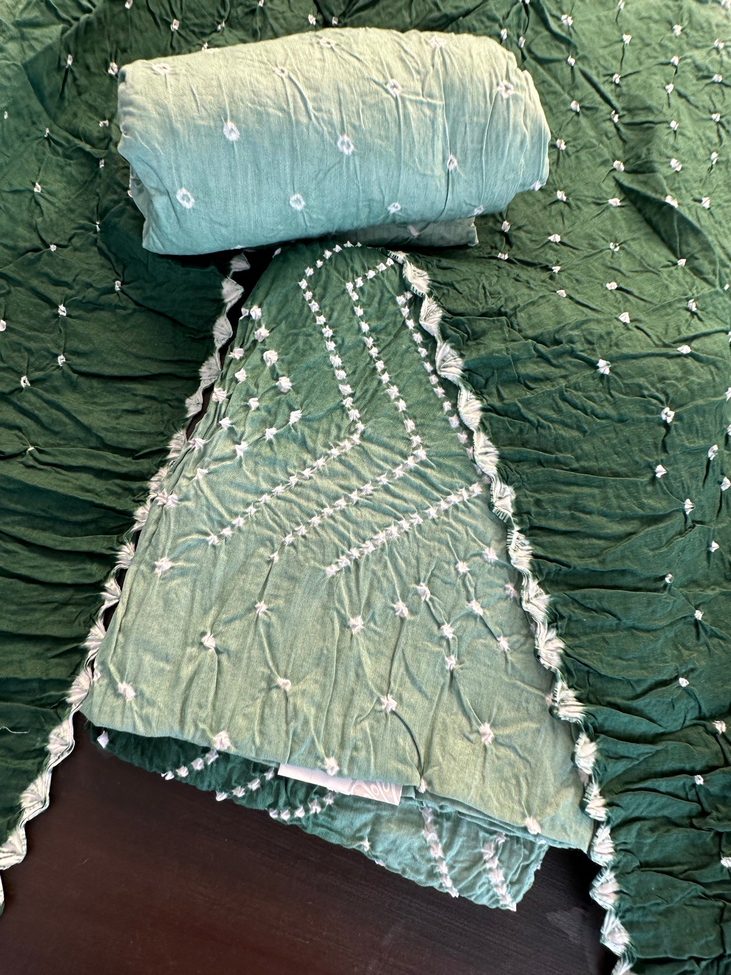 Bandhej Jaipuri Cotton Suit