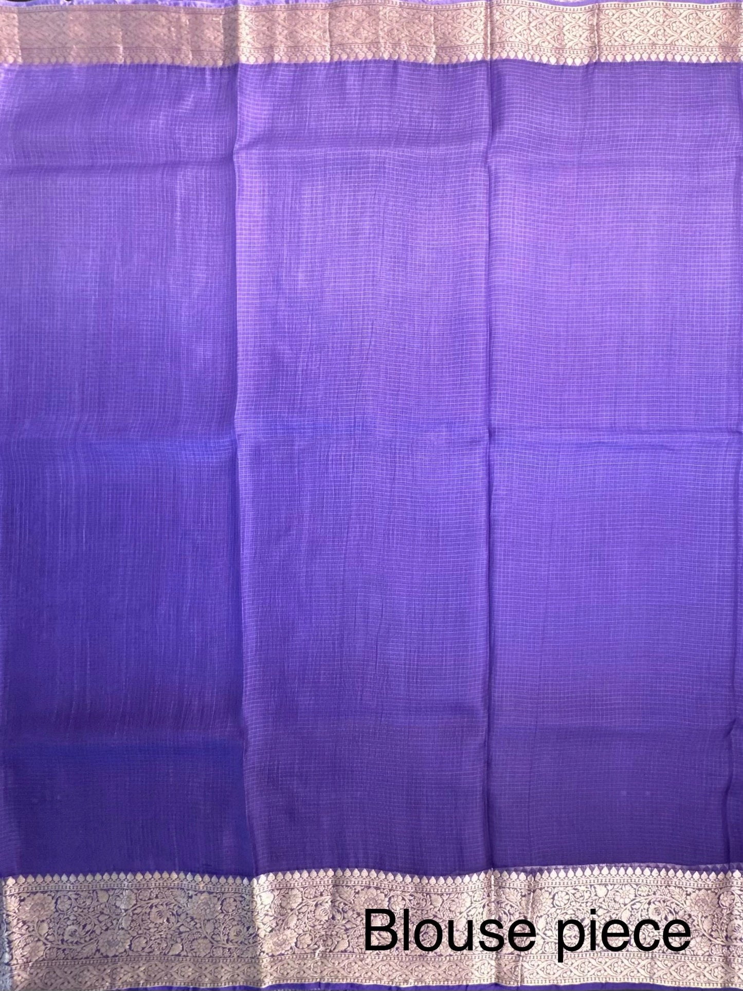 Shaded Violet Pure Kota Doria Silk Saree
