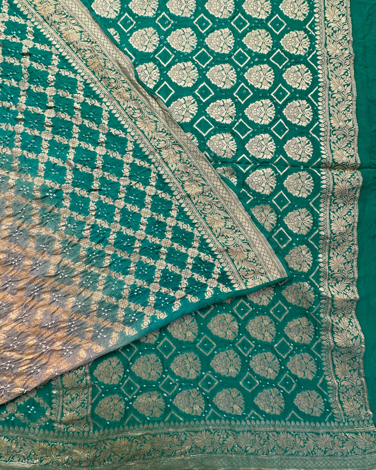 Pure Georgette Gharchola Bandhej Saree