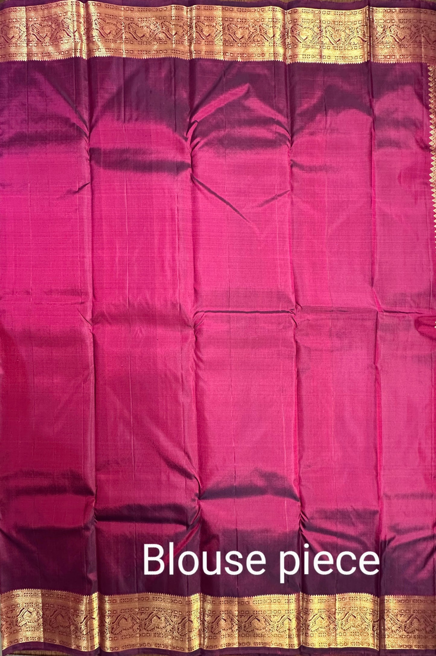 Wine Handloom Kanjivaram Pure Silk Saree
