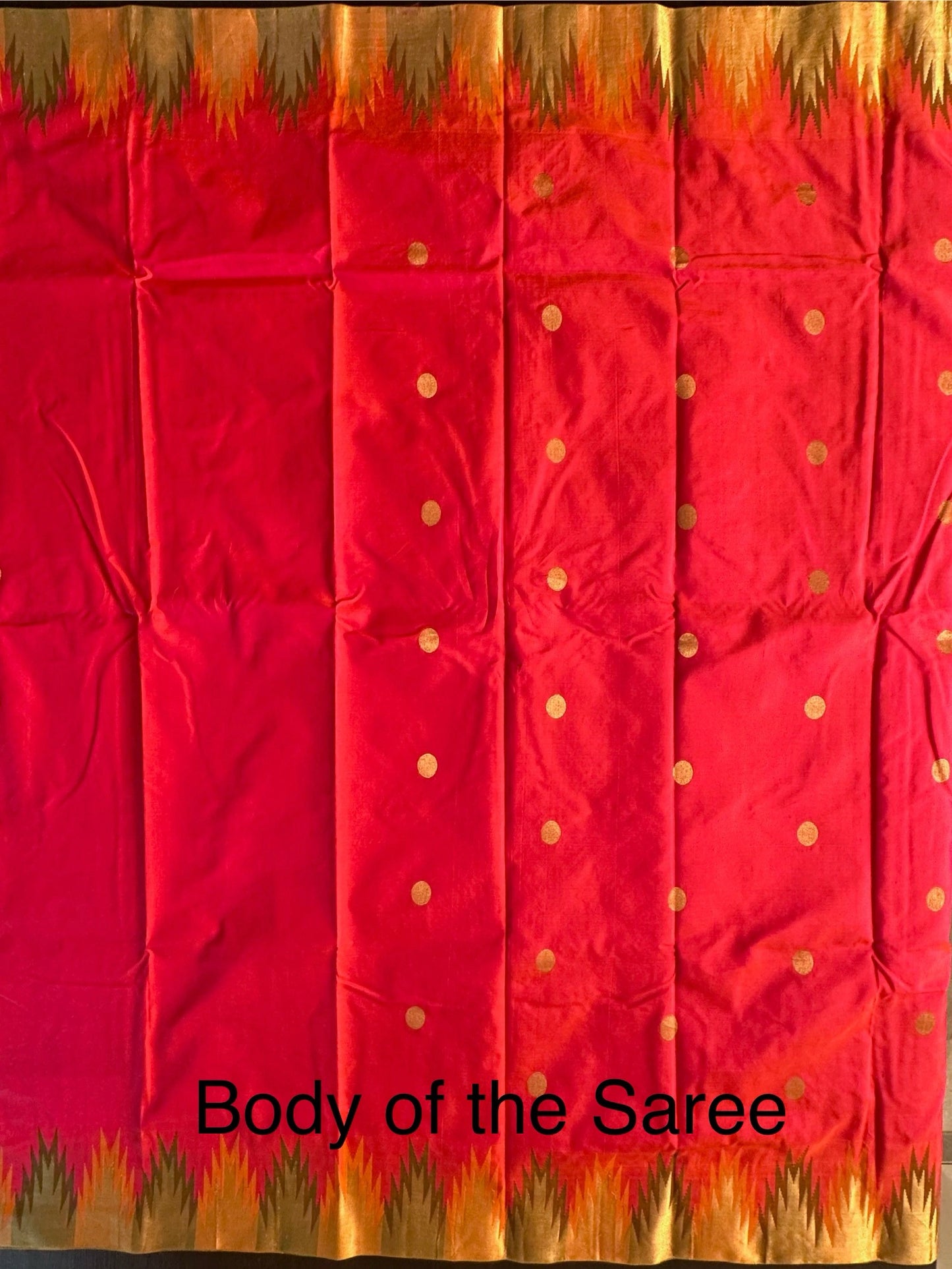Madurai Temple Buta Pure Silk Saree