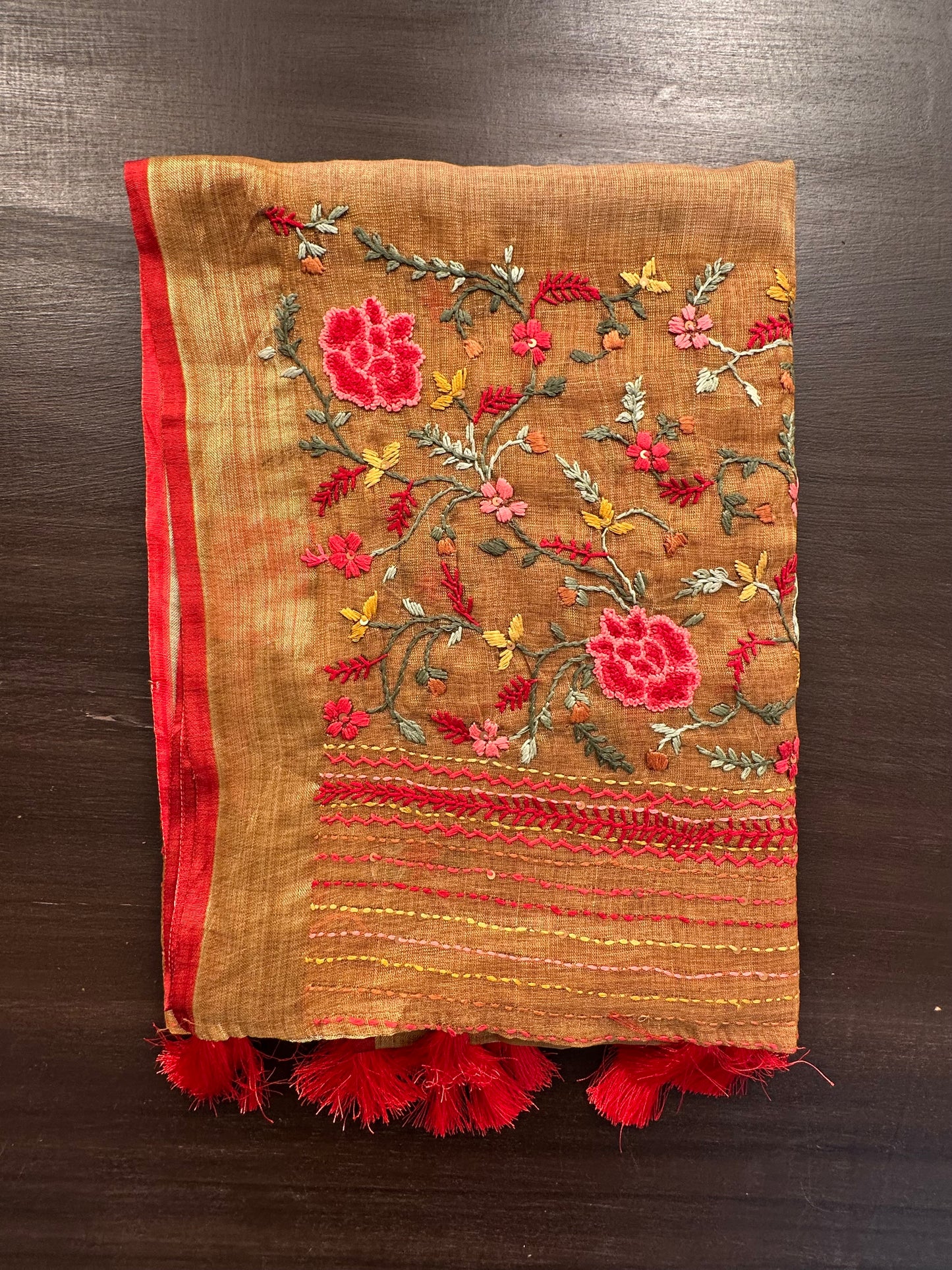 Cotton Saree with Embroidery