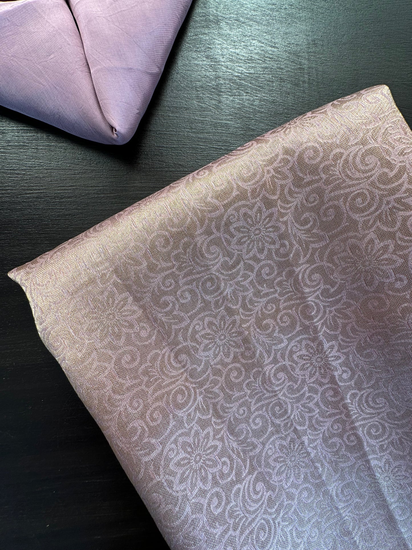 Banarasi Brocade Woven Unstitched Suit Fabric With Organza Dupatta