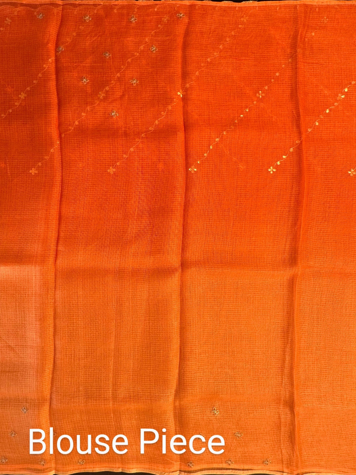 Kota Doria Pure Silk Saree With Gota Patti Work