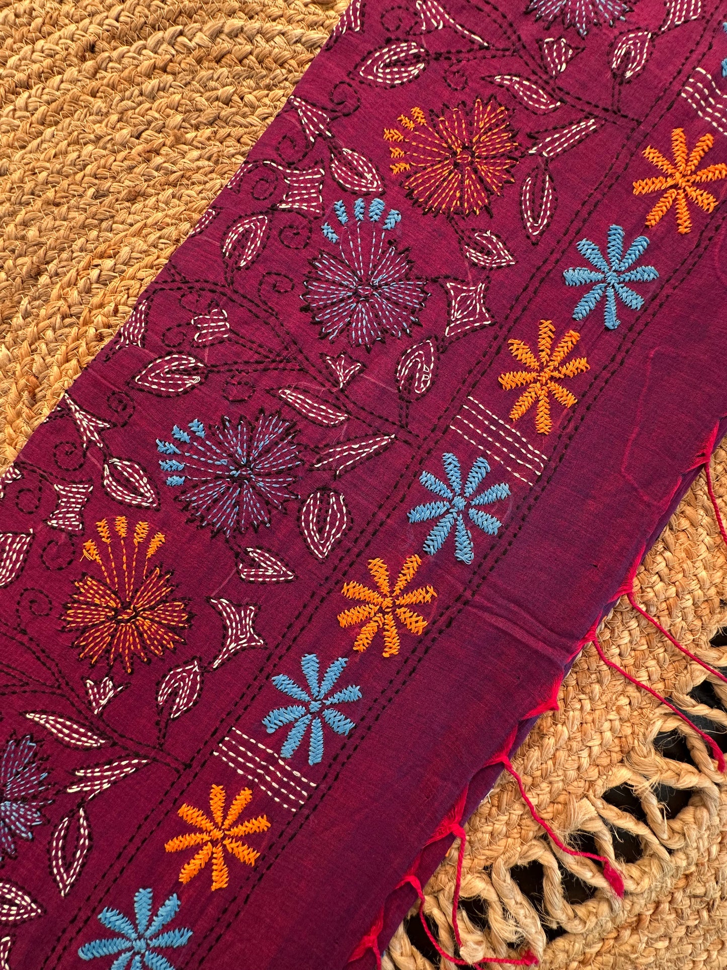 Kaantha Embroidery Cotton Saree