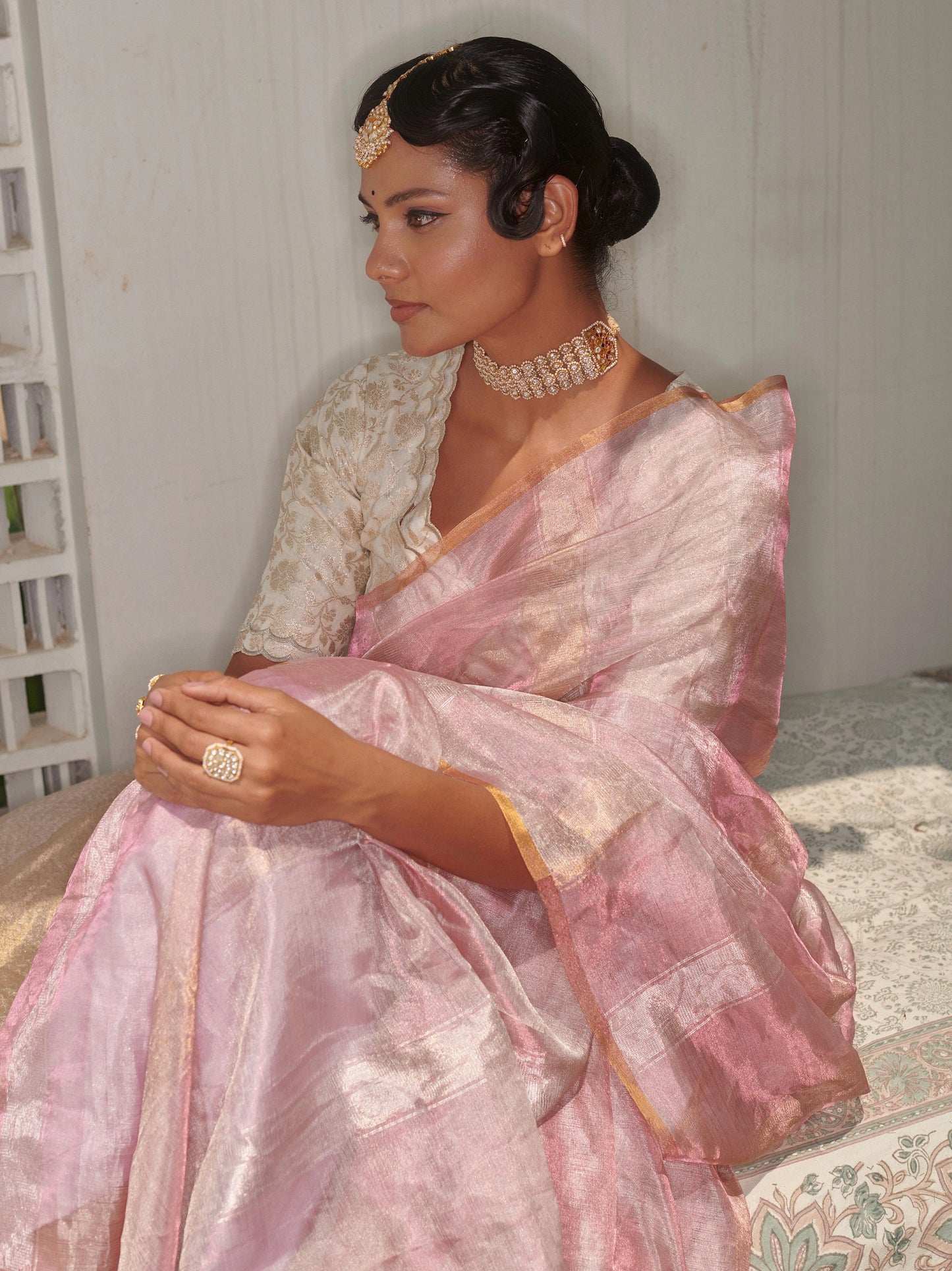 Jacquard Pure Tissue Silk Saree