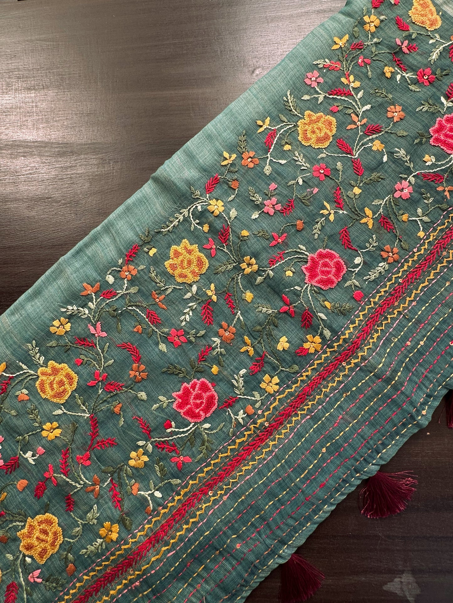 Cotton Saree with Embroidery