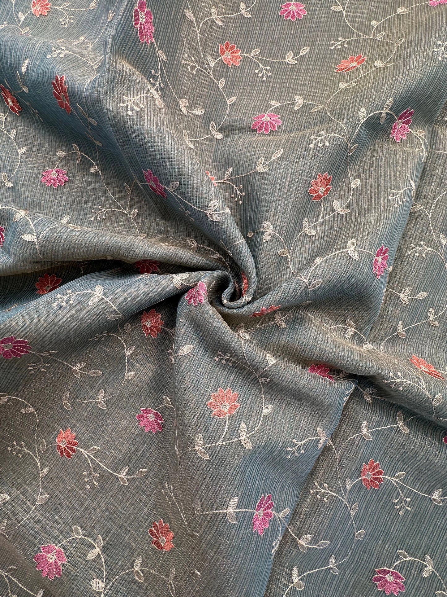 Sea Green Fancy Tissue Saree