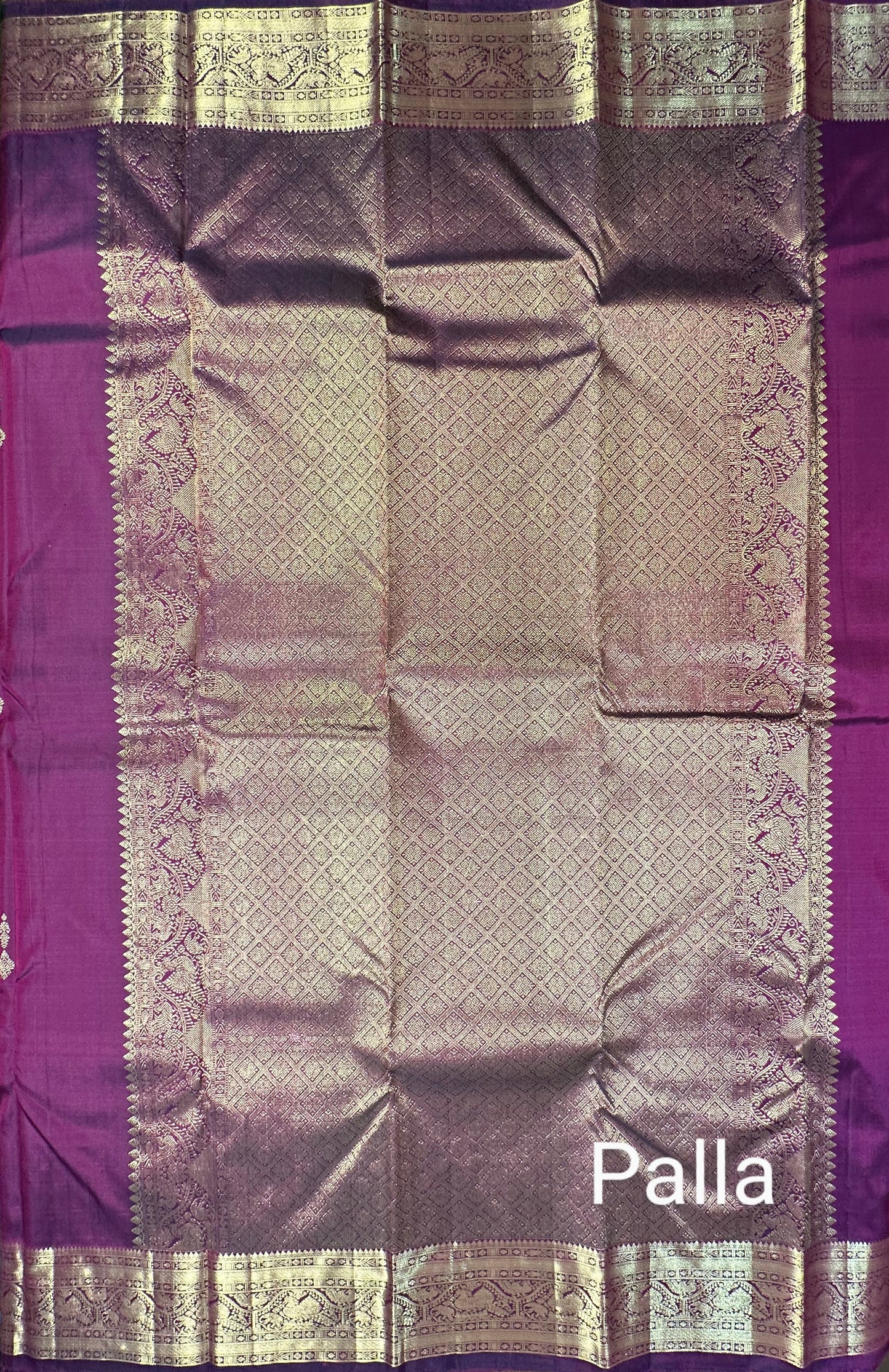Wine Handloom Kanjivaram Pure Silk Saree