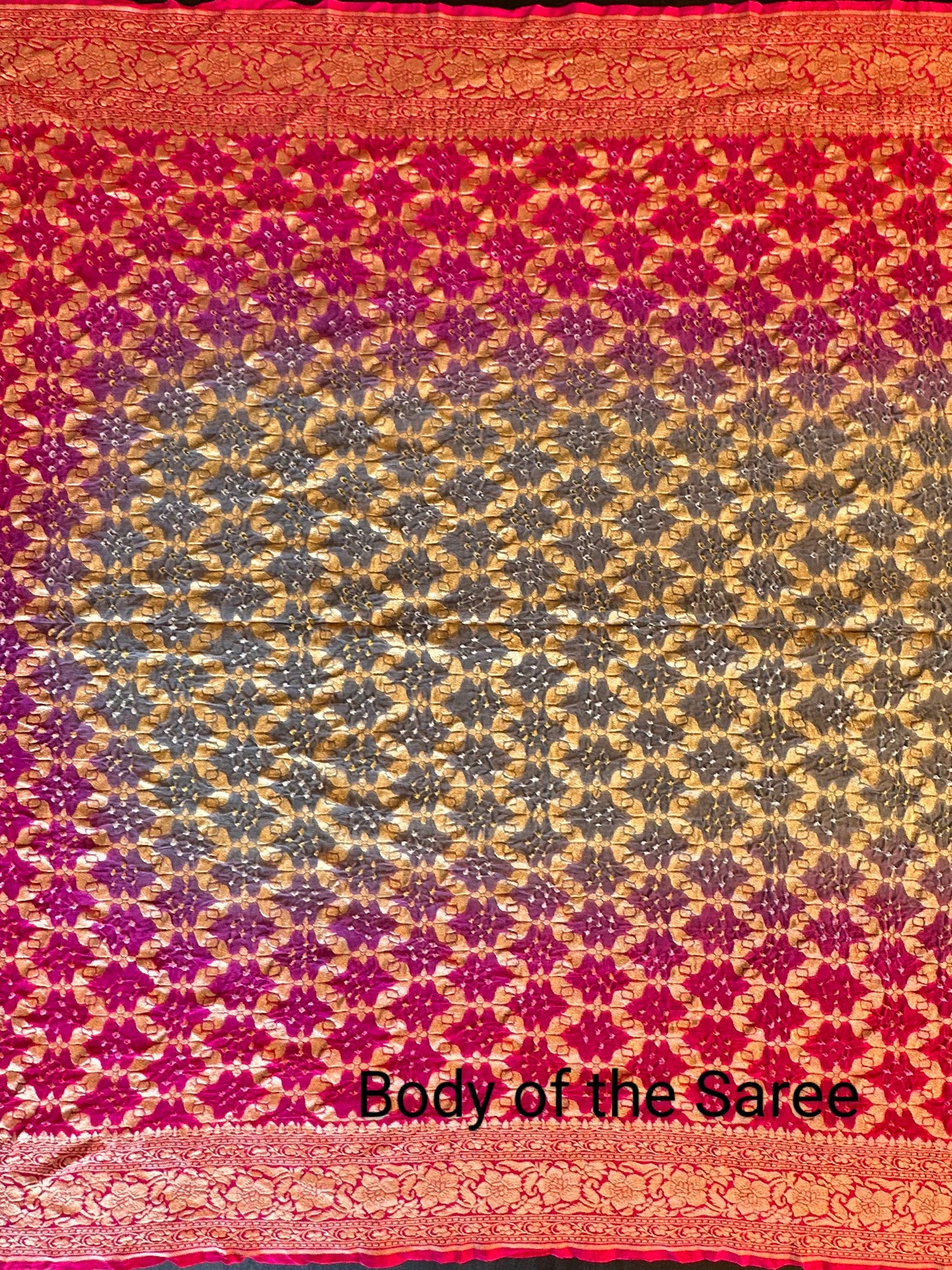 Pure Georgette Gharchola Bandhej Saree
