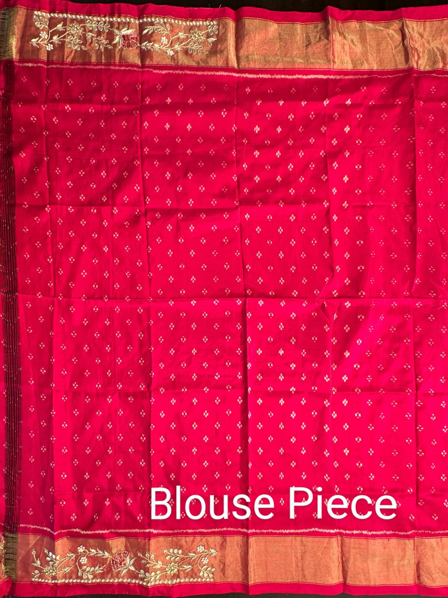 Rani Ikkat Pure Silk Saree