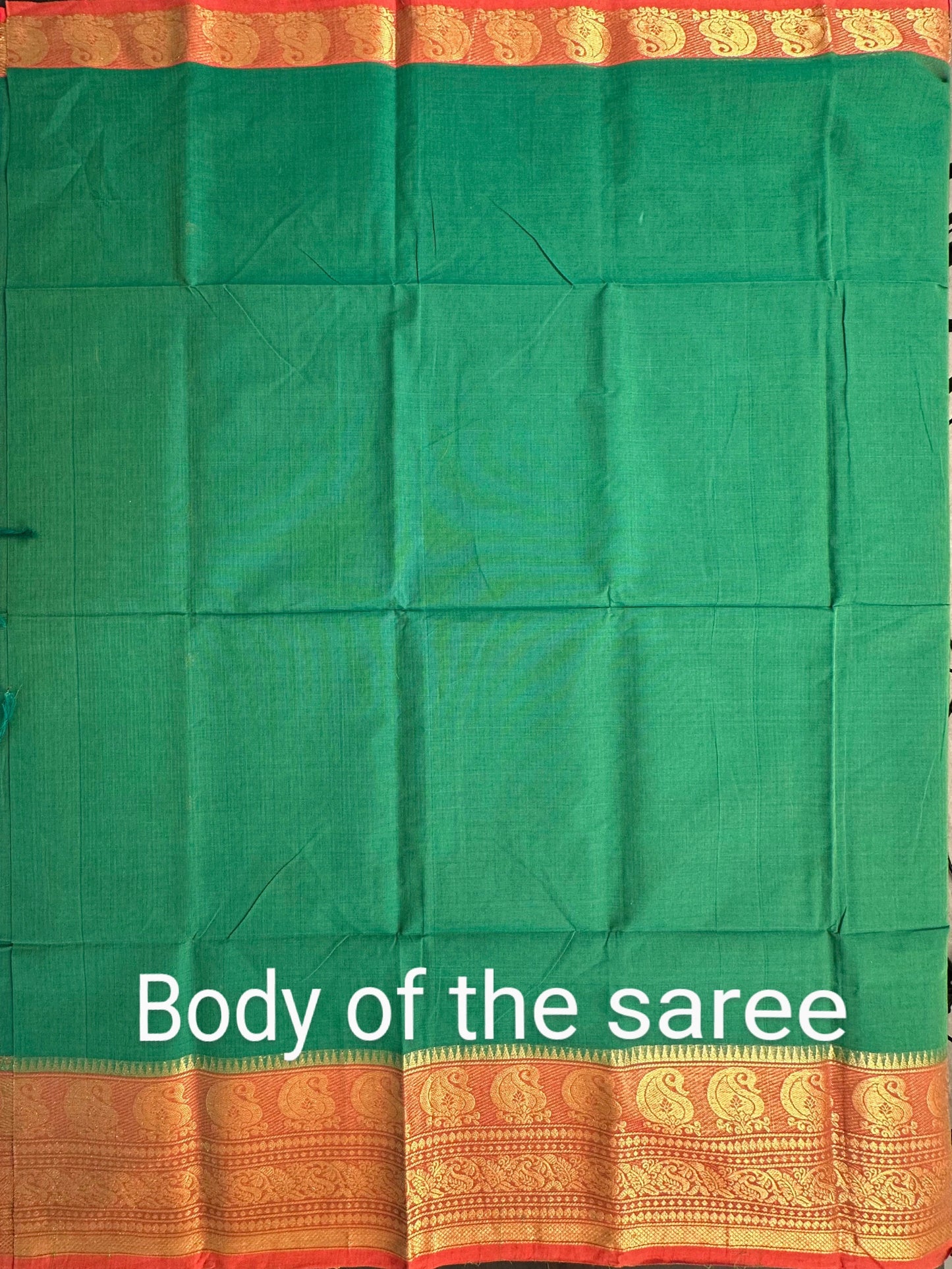 Bottle Green Narayanpet Cotton Saree