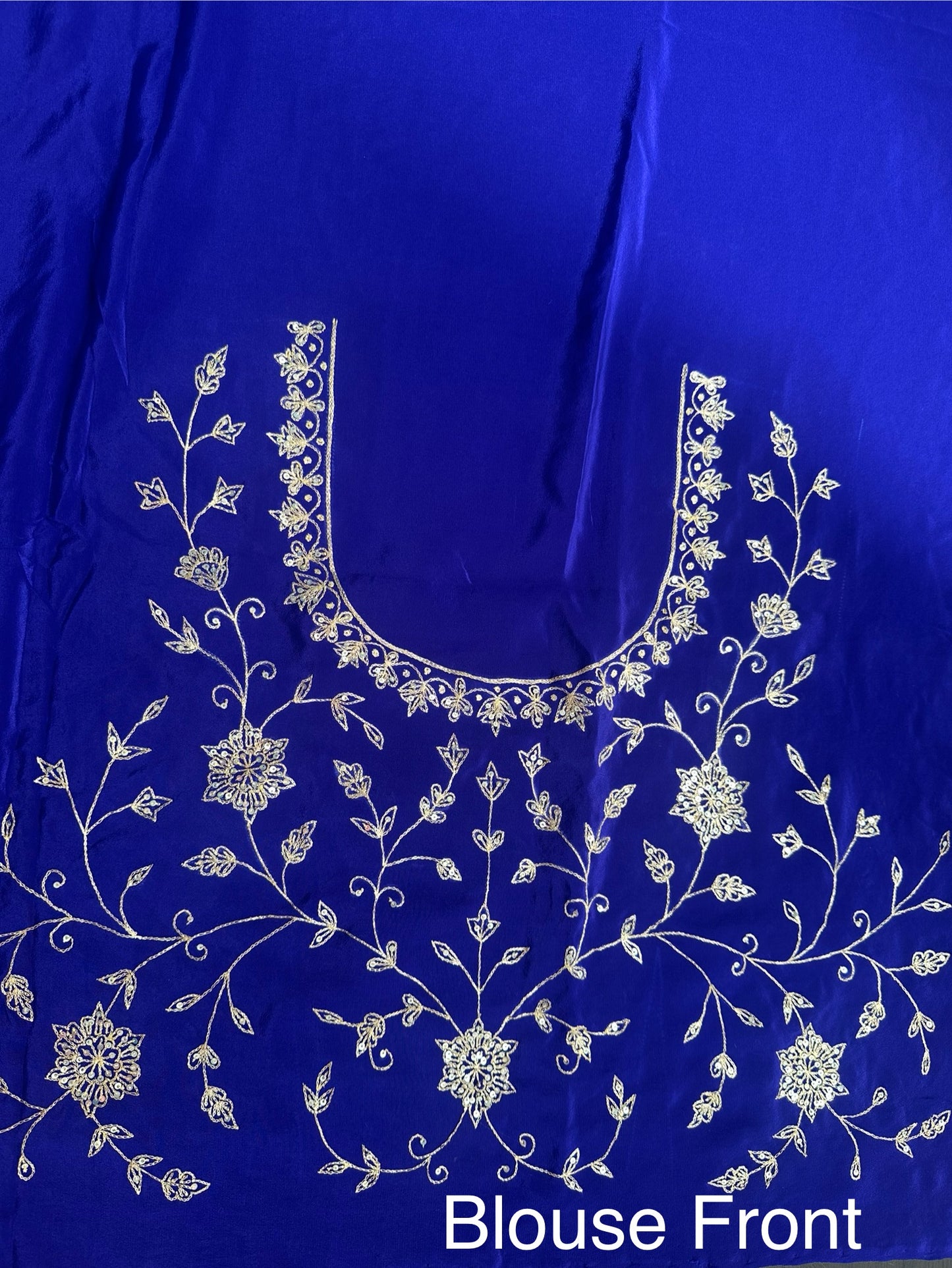 Leheriya Saree with Hand Work Blouse