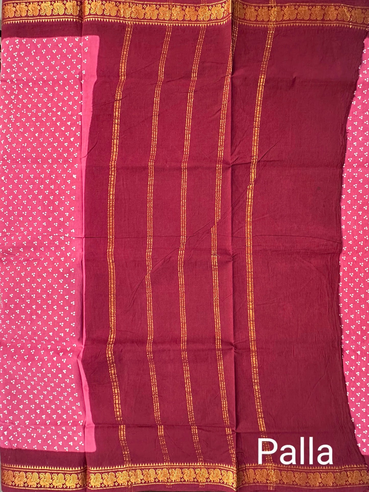 Dusky Pink Soongadi Cotton Saree