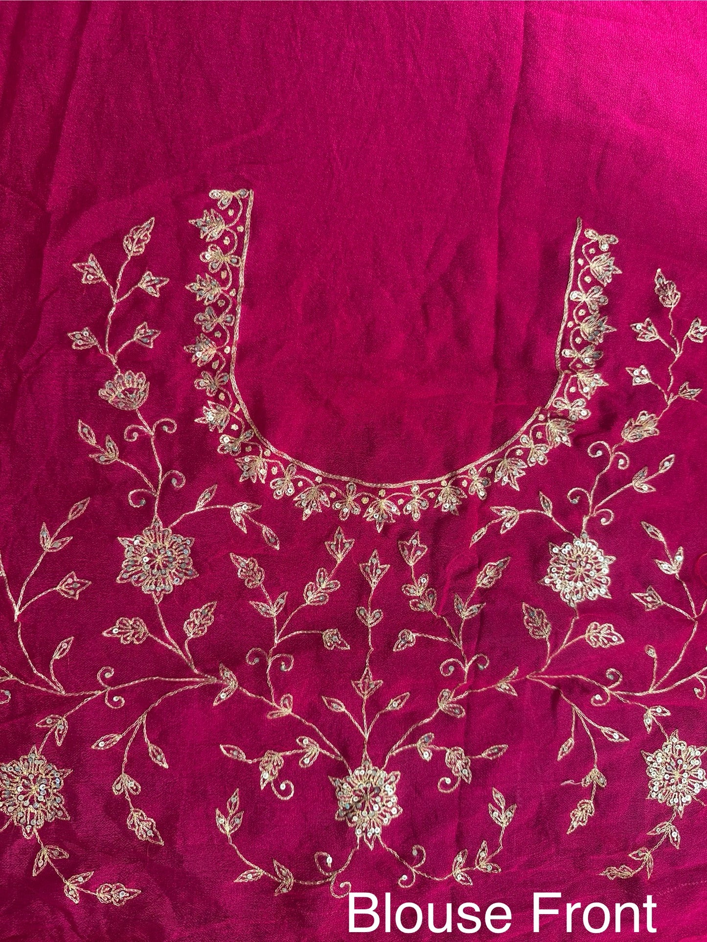 Leheriya Saree with Hand Work Blouse