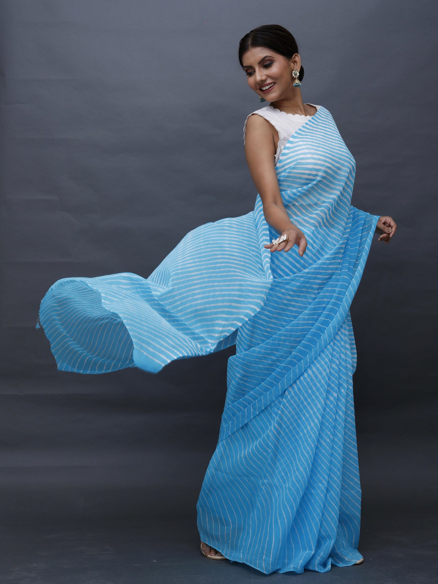Leheriya Georgette Saree