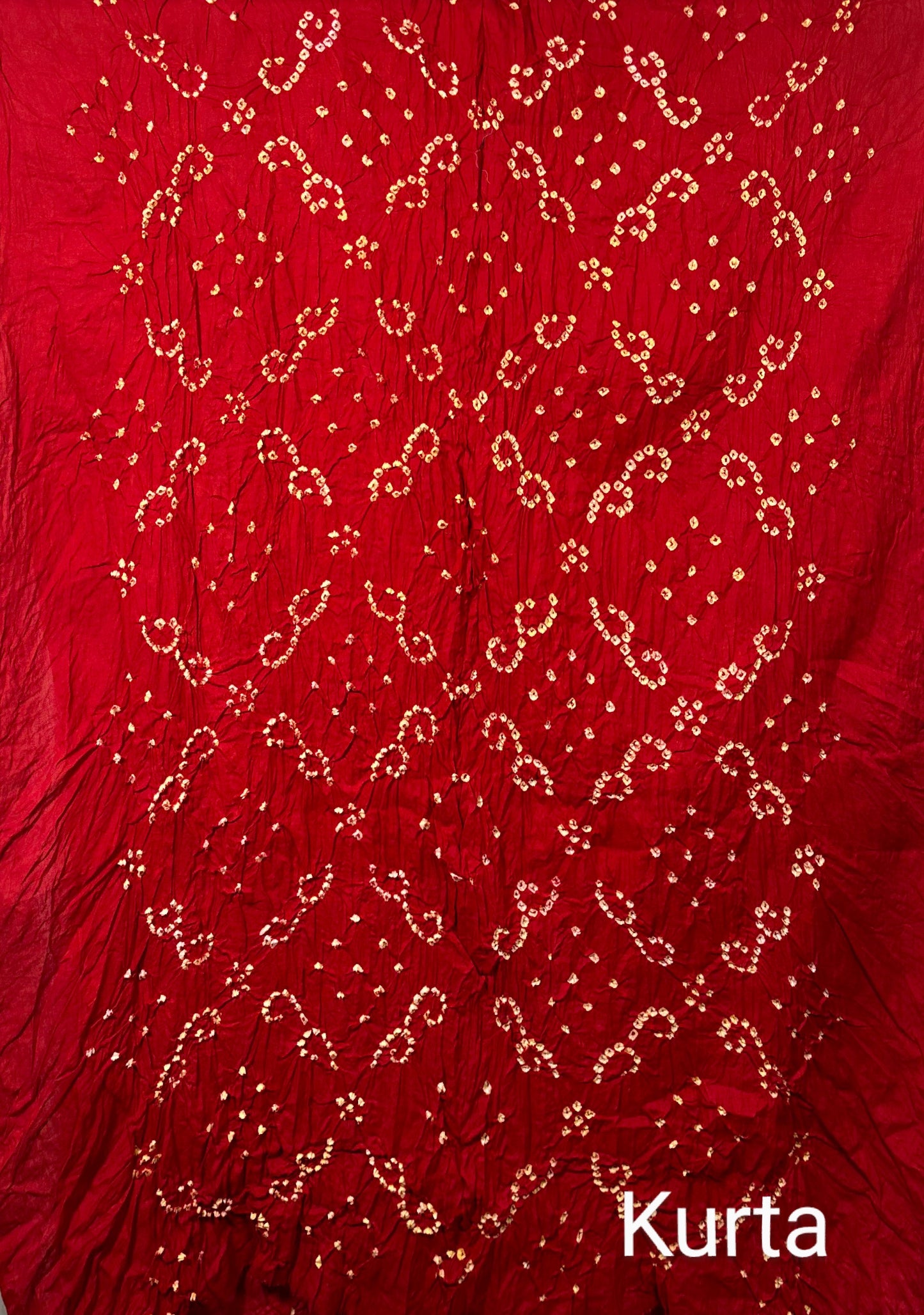 Red-Green Bandhej Jaipuri Cotton suit