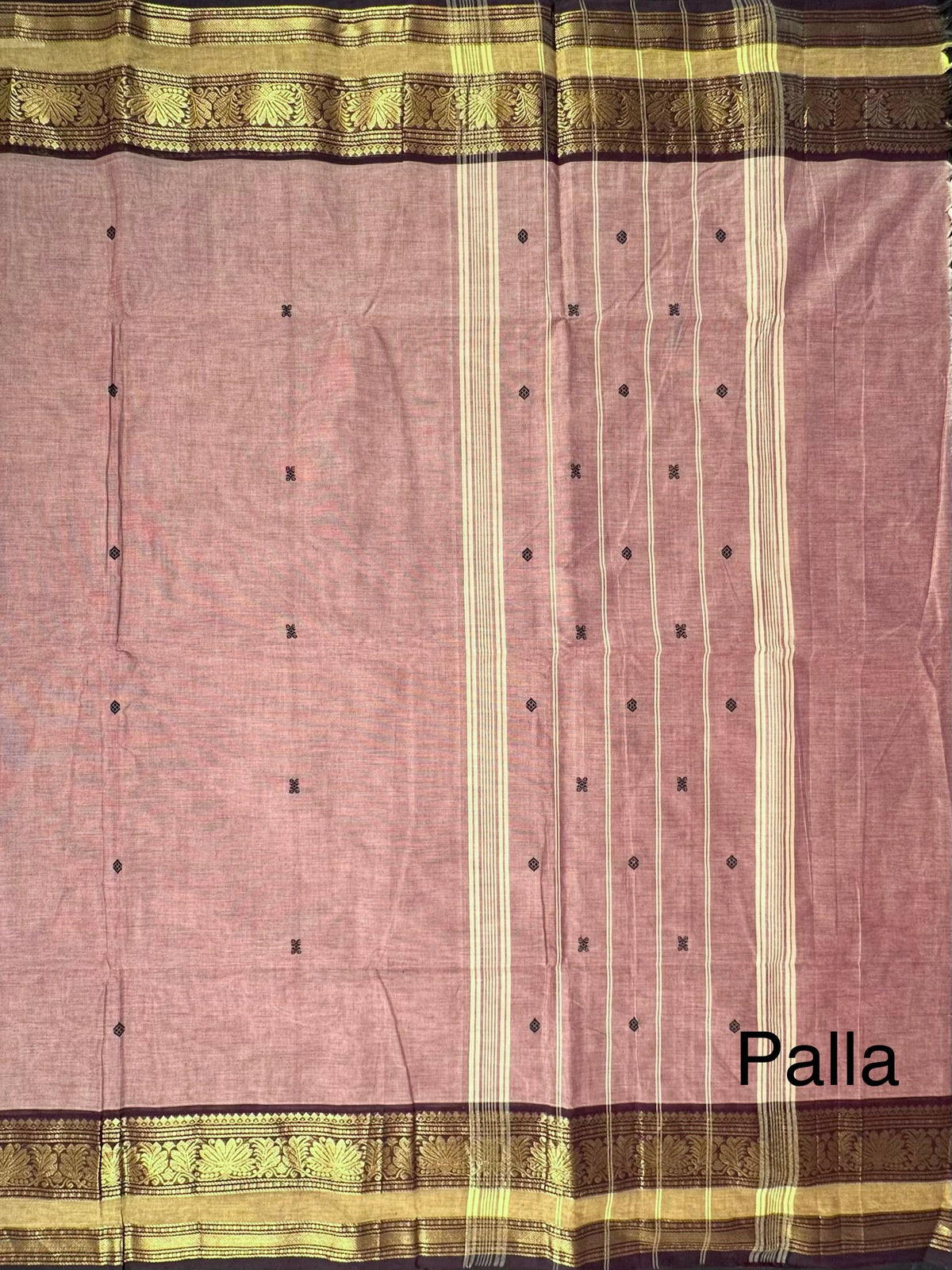 Brown Narayanpet Cotton Saree