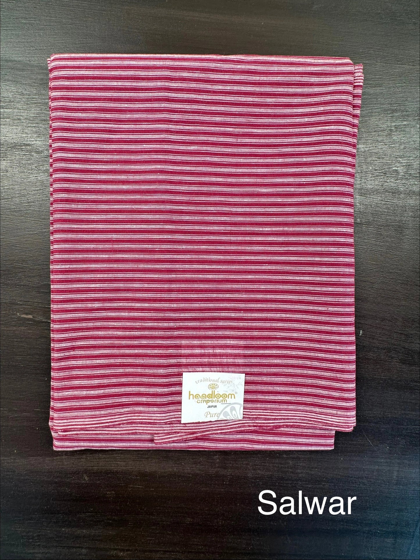 Mauve Dharwad South Cotton 3-Piece Suit
