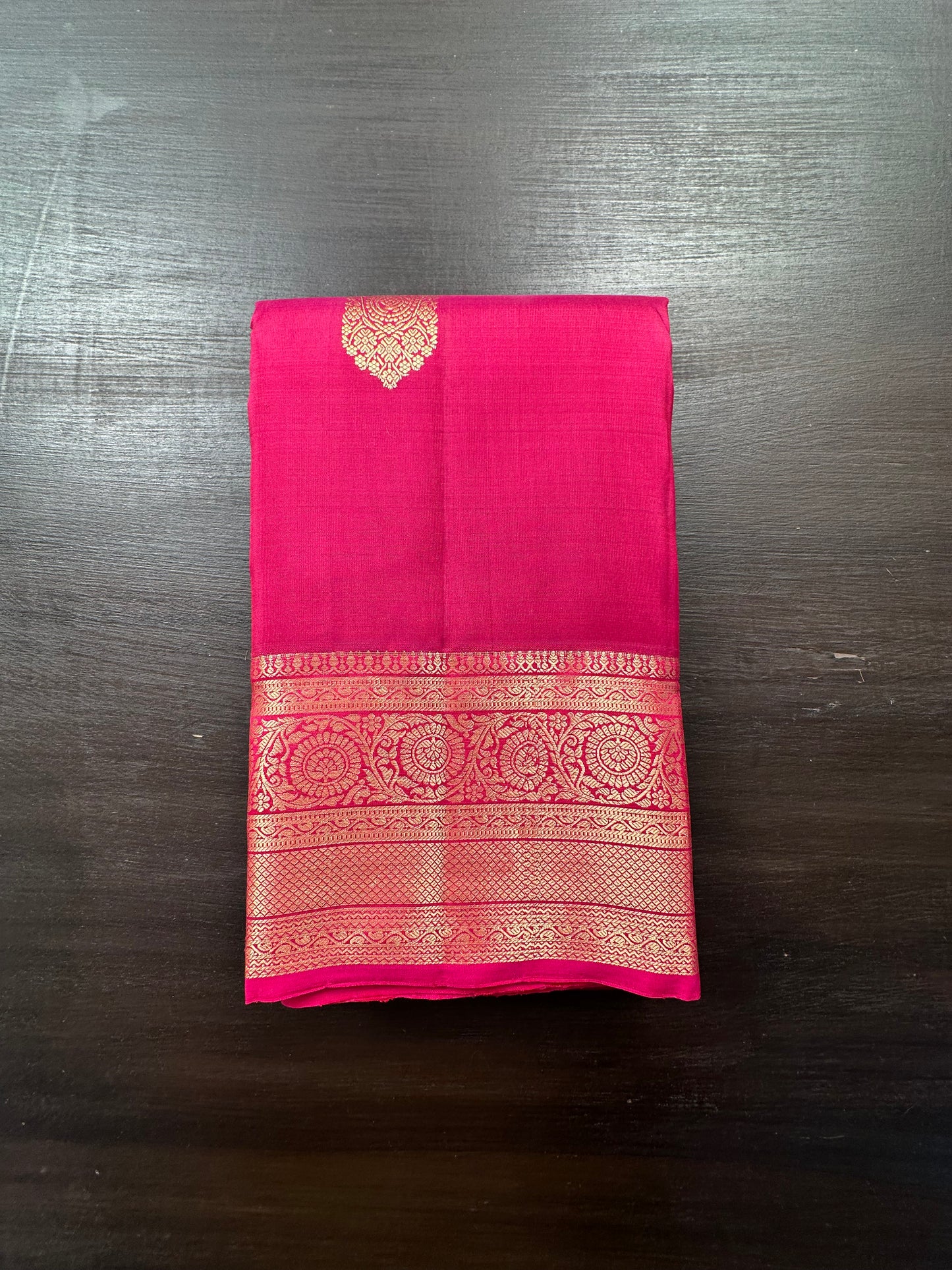 Magenta Handloom Kanjivaram Pure Silk Saree