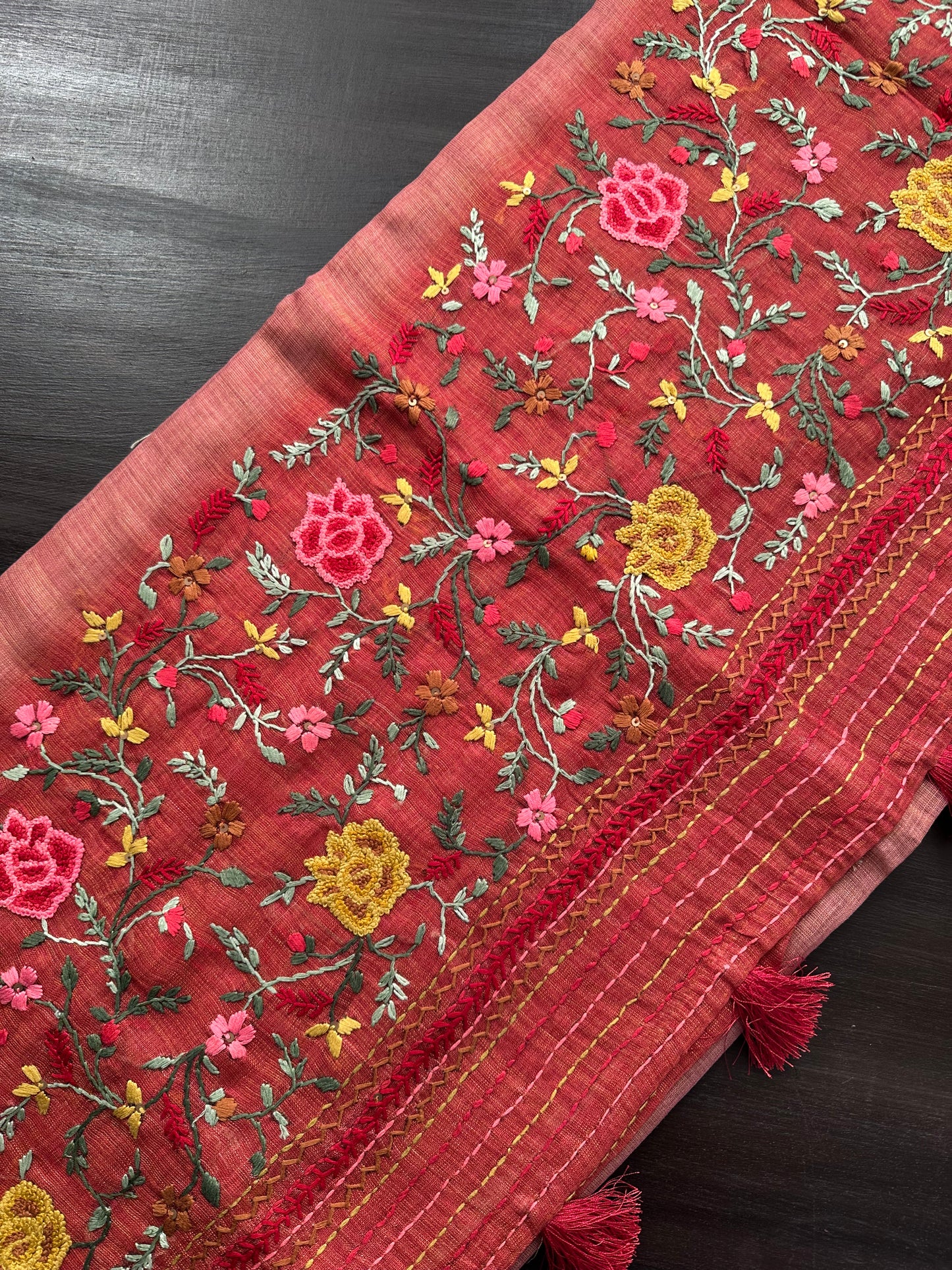 Cotton Saree with Embroidery