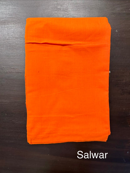 Navy Blue South Cotton 3-Piece Suit