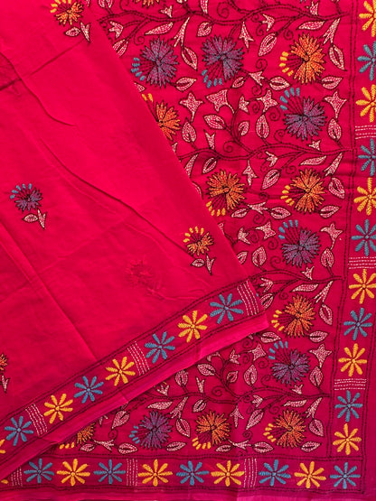 Kaantha Embroidery Cotton Saree