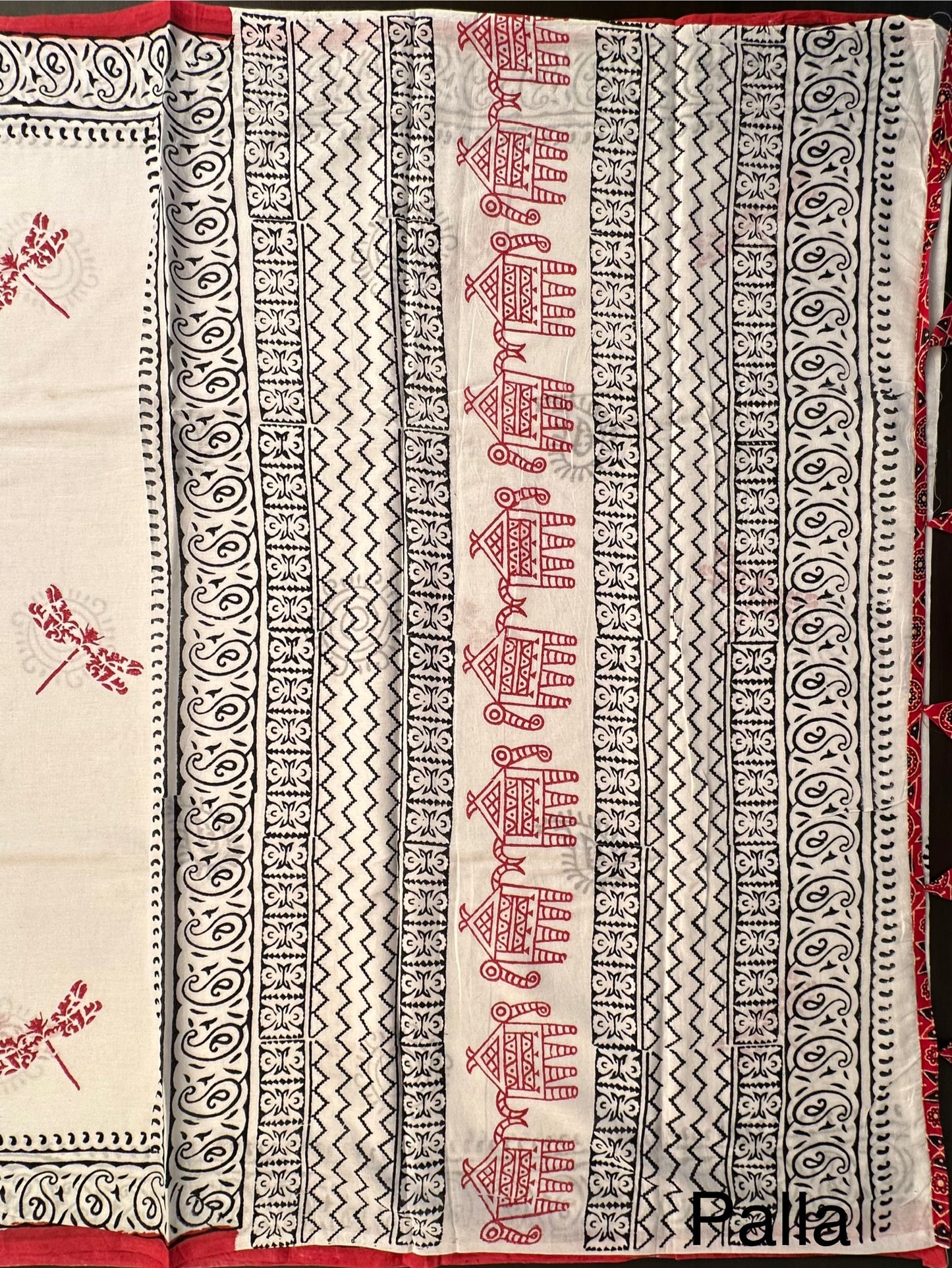 White Pure Cotton Saree