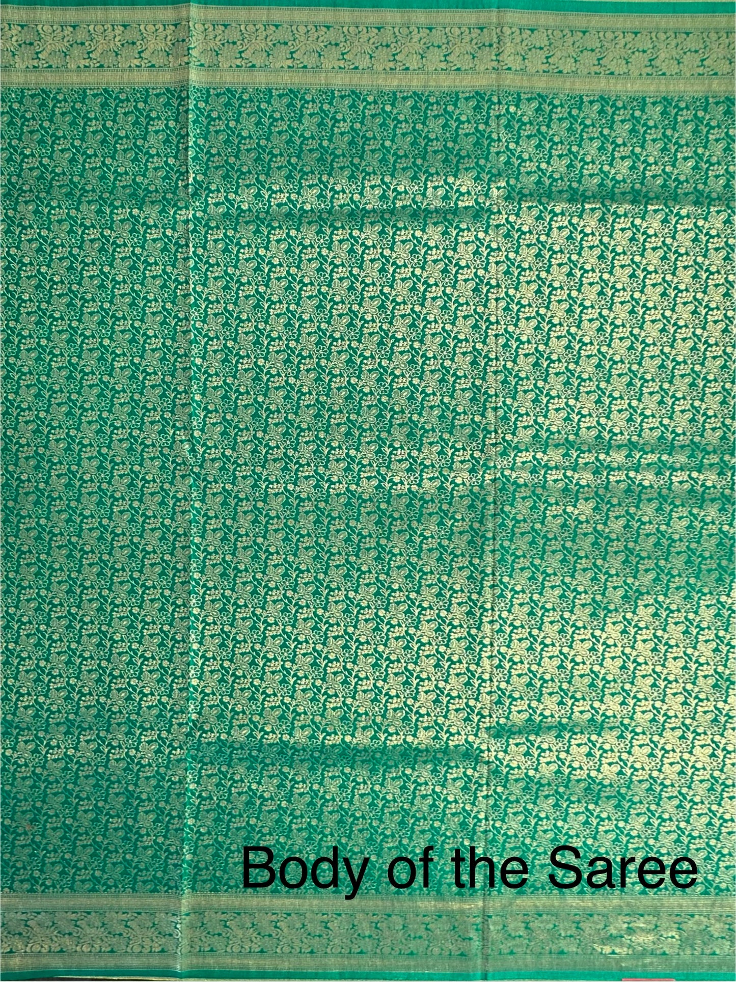 Green Jamawar Art Silk Saree