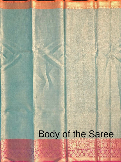 Sea Green Kirat Tissue Saree