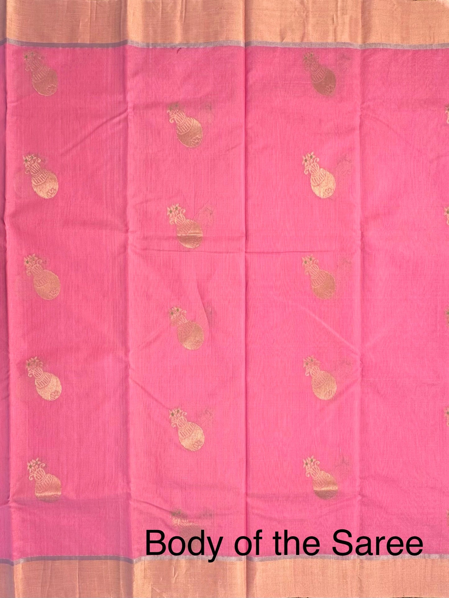 Pink Chanderi Saree