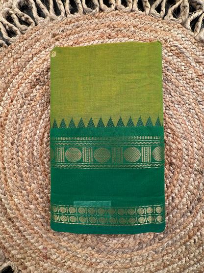 Green Narayanpet Cotton Saree