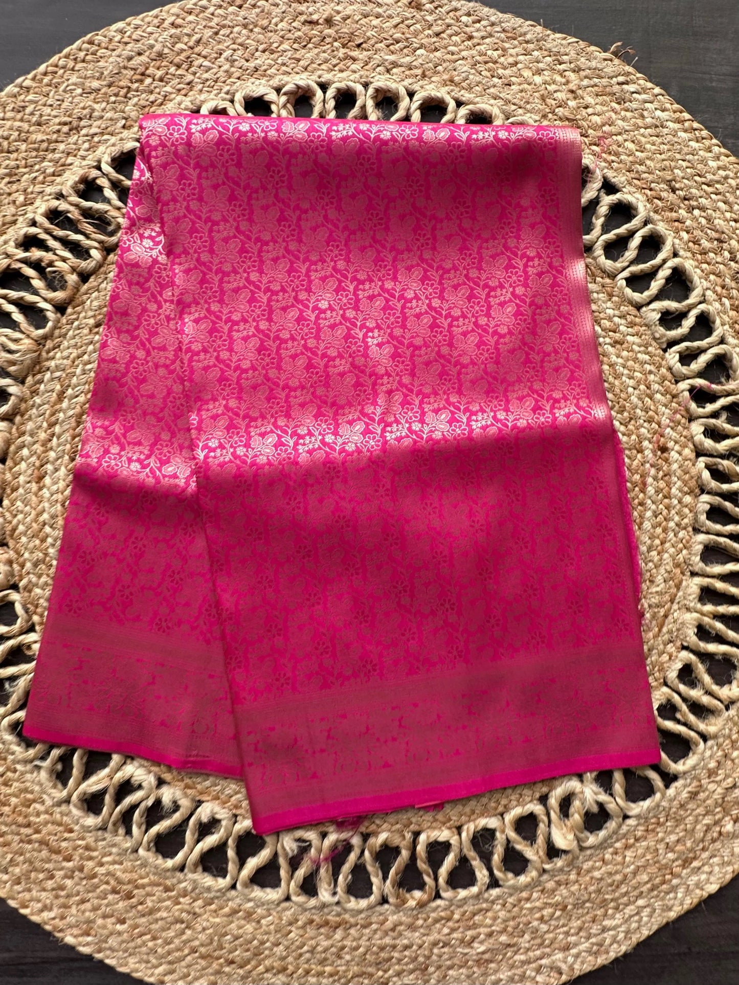 Rani Jamawar Art Silk Saree