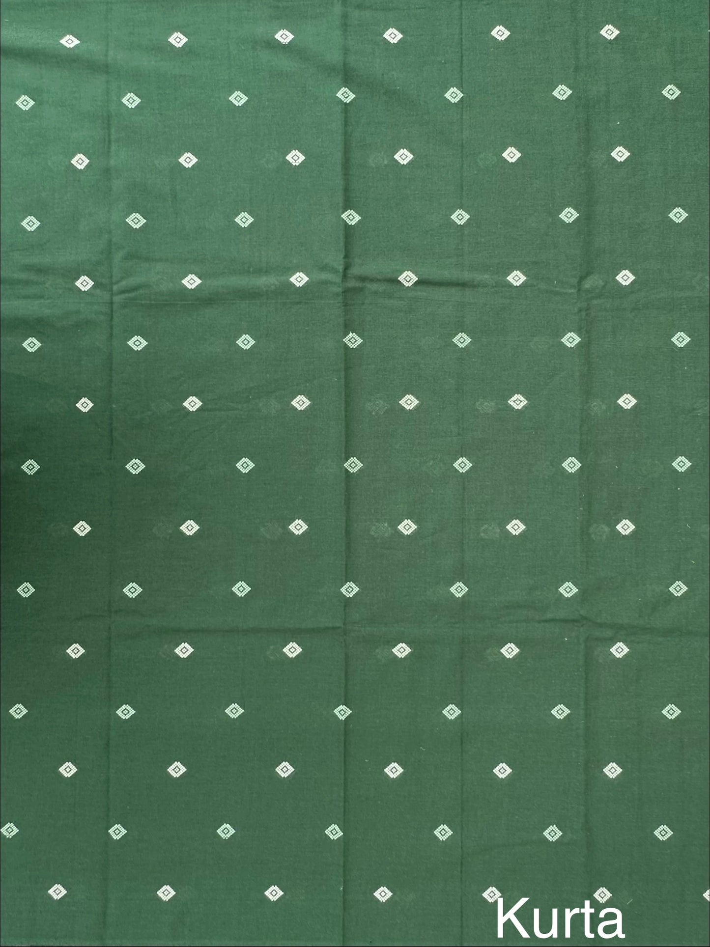 Bottle Green-Beige Avani South Cotton 3-Piece Suit