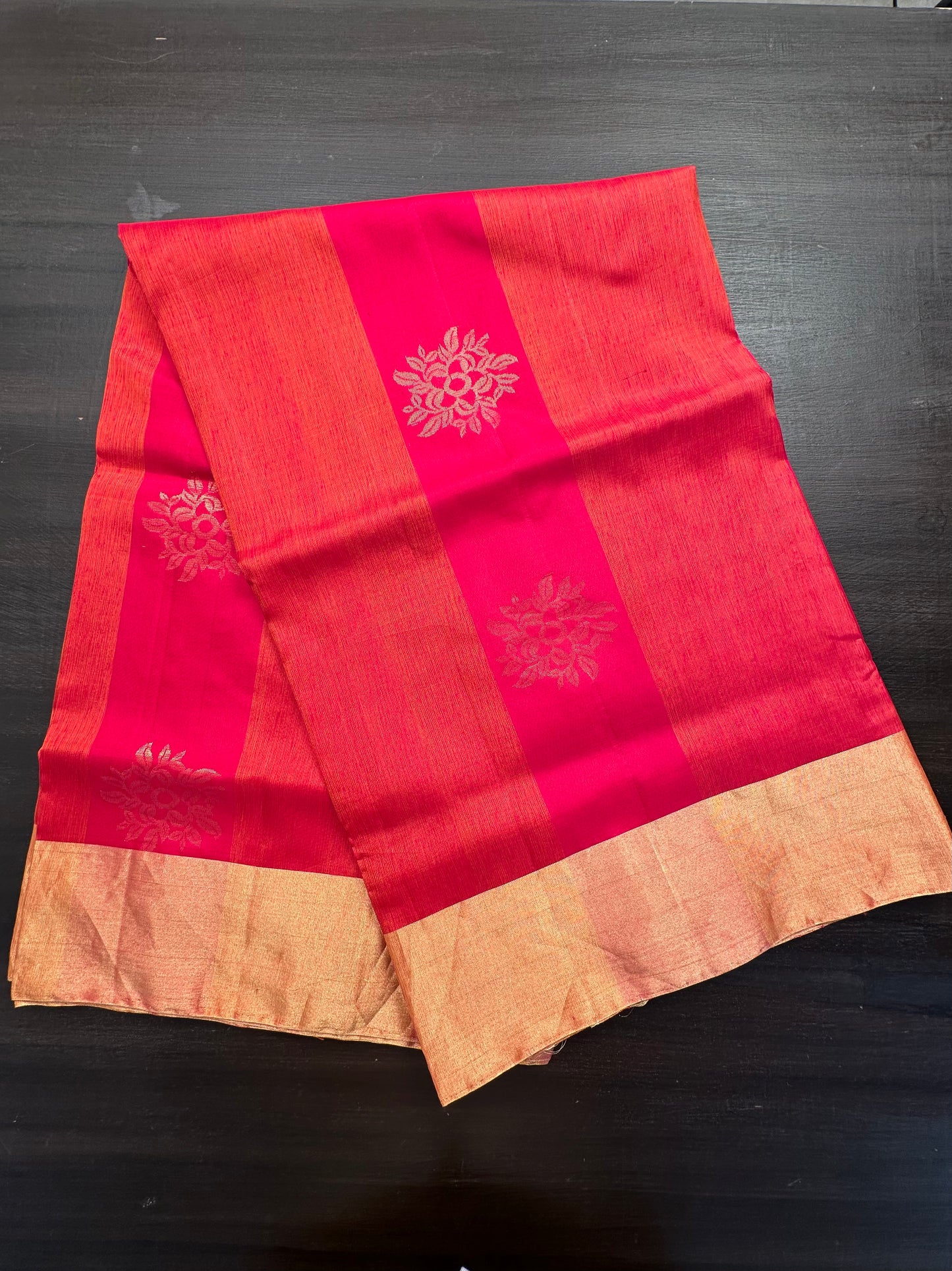 Coral-Rani Tiruchirapalli Pure Soft Silk Saree