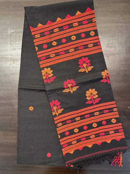 Black Bengal Pure Cotton Saree