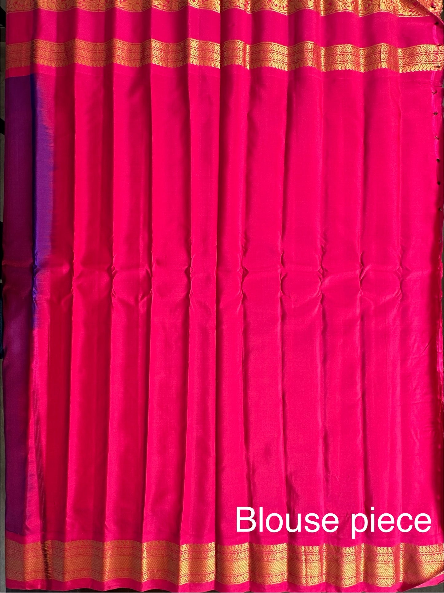Purple-Rani Gadwal Pure Silk Saree