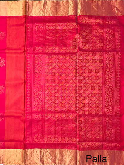 Coral-Rani Tiruchirapalli Pure Soft Silk Saree