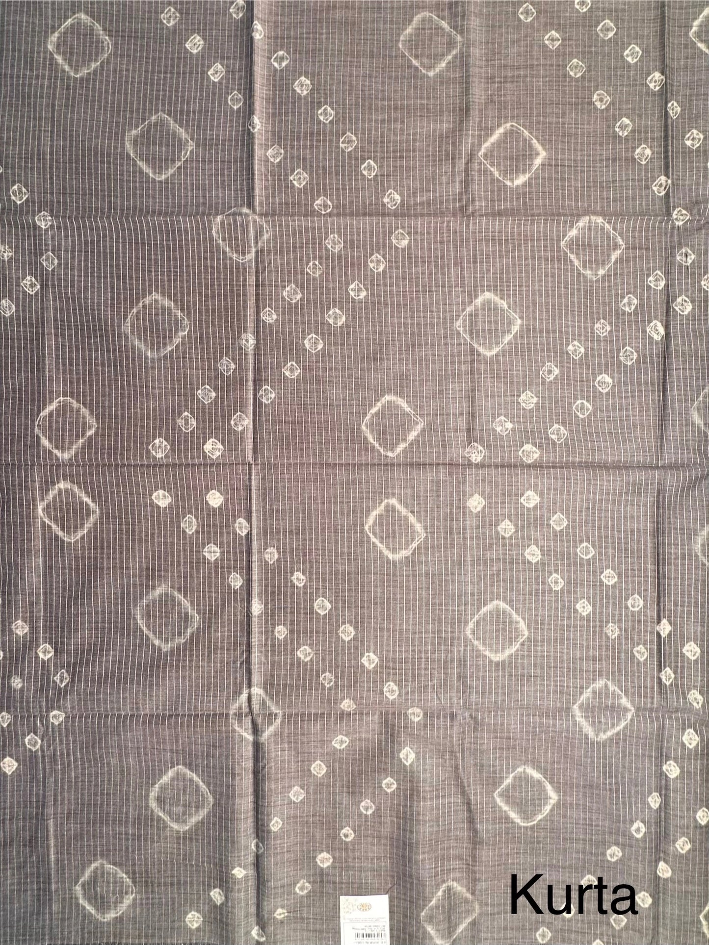 Gray Kumari Art Cotton 3-Piece Suit